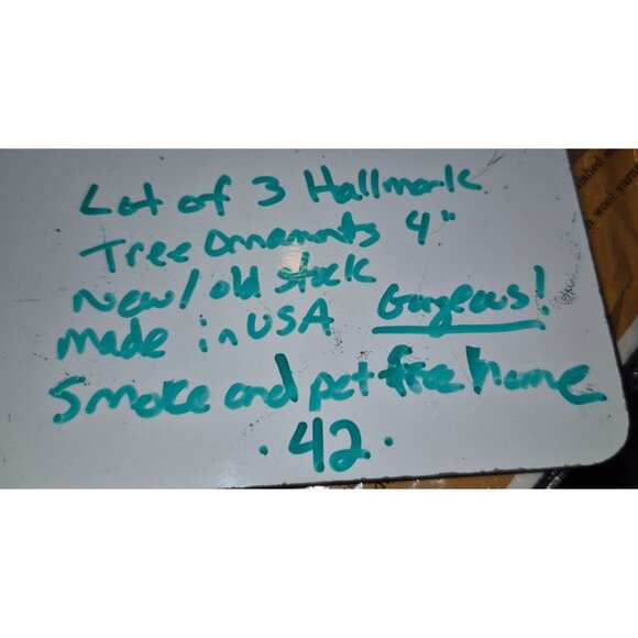 Set Of 3 Vintage Hallmark Mid Mod Tree Trimmer Christmas Ornaments In Box With R - Picture 15 of 15